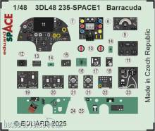 Eduard Accessories 3DL48235 - Barracuda SPACE TRUMPETER