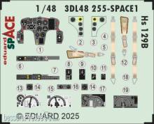Eduard Accessories 3DL48255 - Hs 129B SPACE for Takom