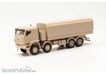 Herpa 746984 - Iveco Trakker 8x8 geschützt Pritschen-LKW sandbeige