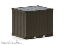 Herpa 747110 - 2x 10ft Container ´Heer´, Braungrau (unbedruckt)