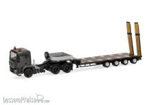 Herpa 747233 - MAN TGS M Semitieflade-Sattelzug Serbische Streitkräfte (Serbien)