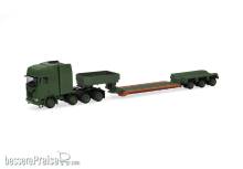 Herpa 747295 - Scania CR 20 HD Tieflade-Sattelzug ´Dänische Armee´ (DK)