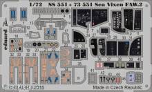 Eduard Accessories SS551 - 1:72 Sea Vixen FAW,2 for Cyber Hobby