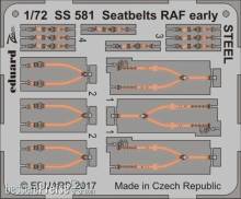 Eduard Accessories SS581 - Seatbelts RAF early STEEL