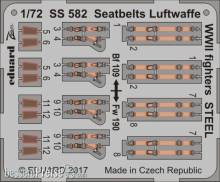 Eduard Accessories SS582 - Seatbelts Luftwaffe WWII fighters STEEL