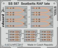Eduard Accessories SS587 - Seatbelts RAF late STEEL