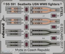 Eduard Accessories SS591 - Seatbelts USN WWII fighters STEEL
