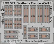 Eduard Accessories SS599 - Seatbelts France WWII STEEL