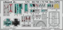 Eduard Accessories SS738 - MiG-25PD 1/72 for ICM in 1:72