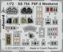 Eduard Accessories SS754 - 1:72 F6F-3 Weekend 1/72 EDUARD