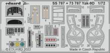 Eduard Accessories SS787 - 1:72 Yak-9D for ZVEZDA