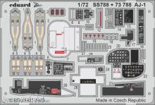 Eduard Accessories SS788 - 1:72 AJ-1 for RODEN