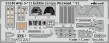 Eduard Accessories SS810 - 1/72 S-199 bubble canopy Weekend 1/72 EDUARD