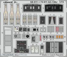 Eduard Accessories SS811 - 1/72 AC-130J 1/72 ZVEZDA