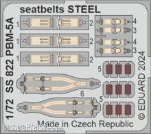 Eduard Accessories SS822 - 1:72 PBM-5A seatbelts STEEL 1/72 ACADEMY