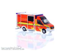 Rietze 76097 - WAS Design-RTW 18 Rettungsdienst Kreis Steinfurt, 1:87