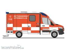 Rietze 76140 - System Strobel RTW ´18 DRK Rettungsdienst Offenbach/Main, 1:87