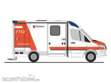 Rietze 76147 - Strobel RTW ´18 Malteser Simmerath, 1:87