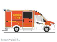 Rietze 76160 - WAS Design RTW´18 Rettungsdienst Recklinghausen, 1:87