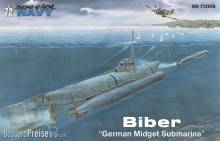 MPM 100-SN72006 - Kleinkampfbände Biber´German Midget Submarine´ in 1:72