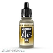 Vallejo 771415 - Helles gräuliches Braun, A-21, 17 ml