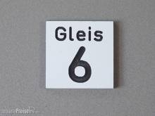 Heyn 7812-6 - Nummernschild für Gleis 6, klein Spur 1