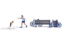 Busch 7899 - Action Set: Frisbeespiel mit Hund