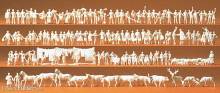 Preiser 79000 - N Bahnp.,Reisende,Arb.,Tiere