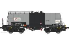 Albert Modell 798004 - Kesselwagen Bauart Zaes der CZ-RYKO - Ep.VI in silbergrauer (Alu-Metalloptik) Farbgebung