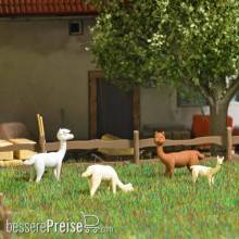 Busch 79860 - Action Set: Alpakas mit Jungtier