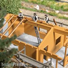 Busch 79902 - Action Set: Zimmermänner mit Gerüst