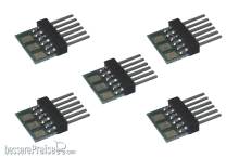 Lenz 80016 - Stecker für NEM651 Schnittstelle zum Anlöten von Kabeln (VE 5)