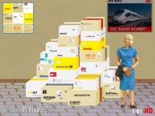 Modellland 8010-8 - 1:87 Spur H0 Bausatz Pakete Amazon Ebay DPD DHL GLS FedEX Hermes OTTO Zalando Quelle