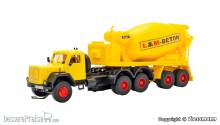 Viessmann 8013 - H0 MAGIRUS DEUTZ 3-achs Eckhauber mit Betonmischauflieger, Basis, Funktionsmodell