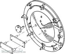 Weinert 8050 - Rauchkammertür für Baureihe 01 Neubaukessel und für Baureihe 01.10
