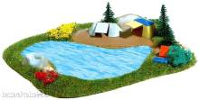 Busch 8052 - Campingplatz mit Badesee