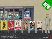 Modellland 8060-7 - 1:120 TT Werbeaufsteller Bausatz Epoche lll