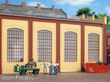Auhagen 80609 - Wände 2342N gelb, Industriefenster E