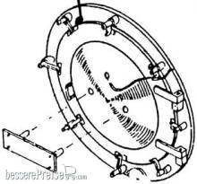 Weinert 8079 - Rauchkammertür für Baureihe 44 DB