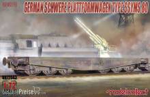 Modelcollect UA72043 - Germany Schwere Plattformwagen type ssyms 80 in 1:72