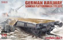 Modelcollect UA72086 - 1:72 German Railway Schwerer Plattformwagen Type ssys 1+1 pack