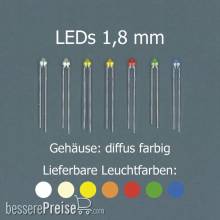 Tams Elektronik 81-30160-05 - LEDs 1,8 mm, kaltweiß, diffus