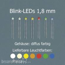 Tams Elektronik 81-30174-05 - Blink-LEDs 1,8 mm, gelb, diffus farbig