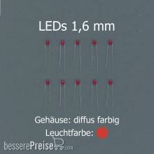 Tams Elektronik 81-30196-10 - LEDs 1,6 mm, axial, rot