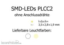 Tams Elektronik 81-50311-05 - SMD-LED PLCC2, warmweiß