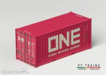 PT Trains 820030 - Container 20´DV ONE (FTAU1605110) (Pink)