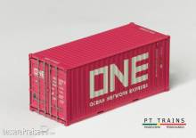 PT Trains 820030.1 - Container 20´DV ONE / GLOBAL (GCXU2237988) (Pink)