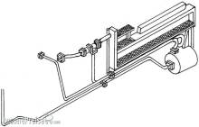 Weinert 82026 - Armatur unter dem Führerhaus für Baureihe 03.10 DR Reko, Heizerseite