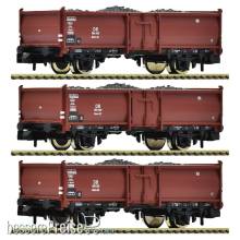 Fleischmann 820530 - 3-tlg. Set: Kohlewagen, Bauart Omm52, DB
