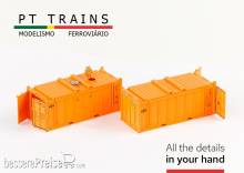 PT Trains 820800 - Set 2 x Container 20´OT DP DPRE9000707 + DPRE9002211